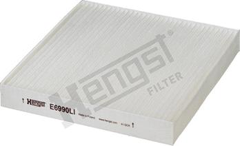 Hengst Filter E6990LI - Филтър купе (поленов филтър) vvparts.bg