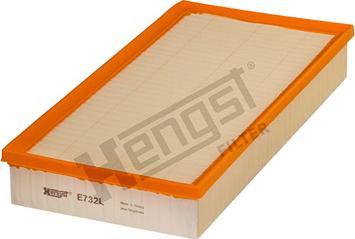 Hengst Filter E732L - Въздушен филтър vvparts.bg