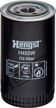 Hengst Filter H455W - Маслен филтър vvparts.bg