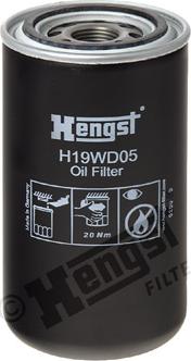 Hengst Filter H19WD05 - Хидравличен филтър, автоматична предавателна кутия vvparts.bg