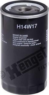 Hengst Filter H14W17 - Маслен филтър vvparts.bg