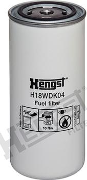 Hengst Filter H18WDK04 - Горивен филтър vvparts.bg