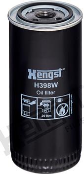 Hengst Filter H398W - Маслен филтър vvparts.bg