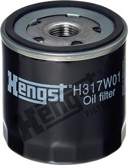 Hengst Filter H317W01 - Маслен филтър vvparts.bg