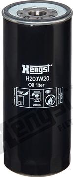 Hengst Filter H200W20 - Маслен филтър vvparts.bg