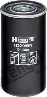 Hengst Filter H220WN - Маслен филтър vvparts.bg