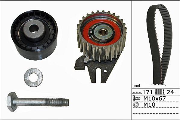 Hepu 20-1909 - Комплект ангренажен ремък vvparts.bg