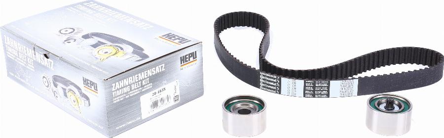 Hepu 20-1635 - Комплект ангренажен ремък vvparts.bg