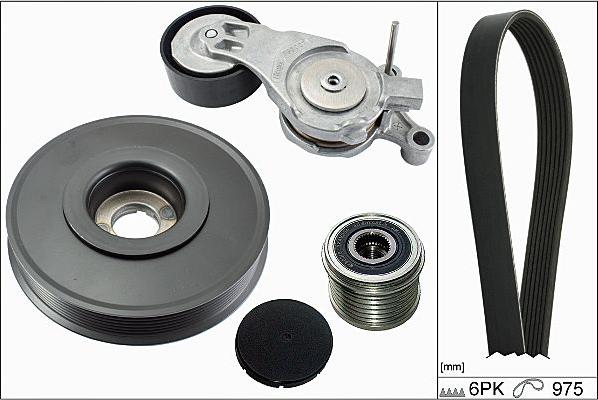 Hepu 20-1861 - Комплект пистов ремък vvparts.bg