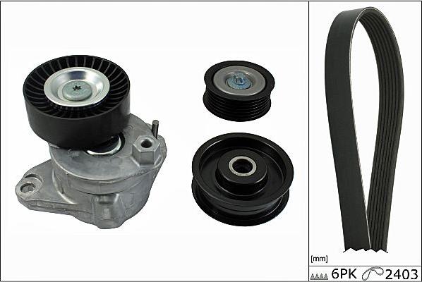 Hepu 20-1839 - Комплект пистов ремък vvparts.bg