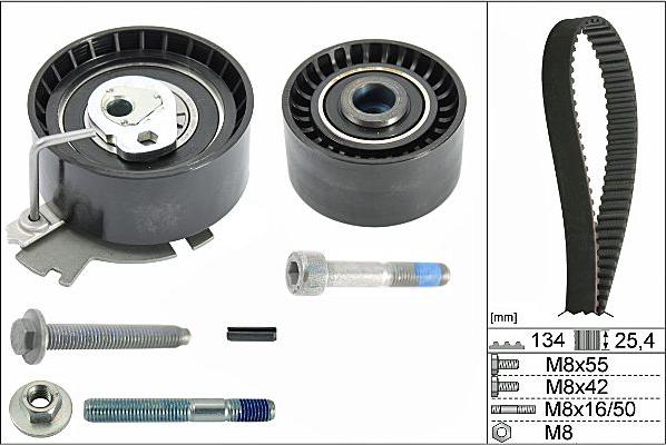 Hepu 20-1365 - Комплект ангренажен ремък vvparts.bg