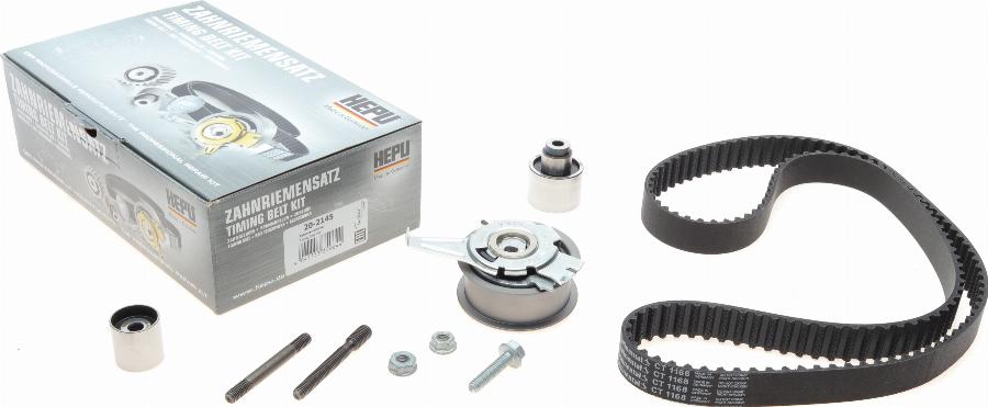 Hepu 20-2145 - Комплект ангренажен ремък vvparts.bg