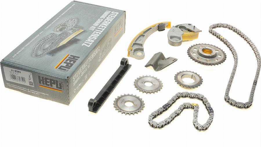 Hepu 21-0389 - Комплект ангренажна верига vvparts.bg