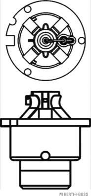 Herth+Buss Elparts 89901221 - Крушка с нагреваема жичка, фар за дълги светлини vvparts.bg