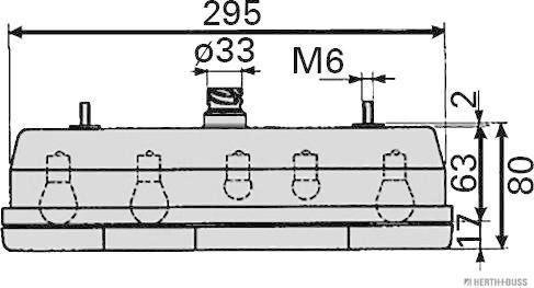 Herth+Buss Elparts 83830060 - Задни светлини vvparts.bg