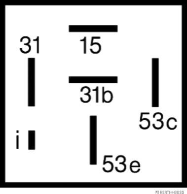 Herth+Buss Elparts 75614012 - Реле, интервал на чистачките vvparts.bg