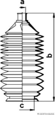 Herth+Buss Jakoparts J4103007 - Комплект маншон, кормилно управление vvparts.bg