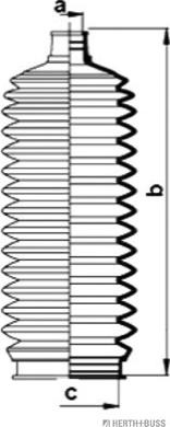 Herth+Buss Jakoparts J4102006 - Комплект маншон, кормилно управление vvparts.bg