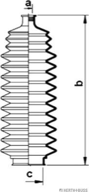 Herth+Buss Jakoparts J4111004 - Комплект маншон, кормилно управление vvparts.bg