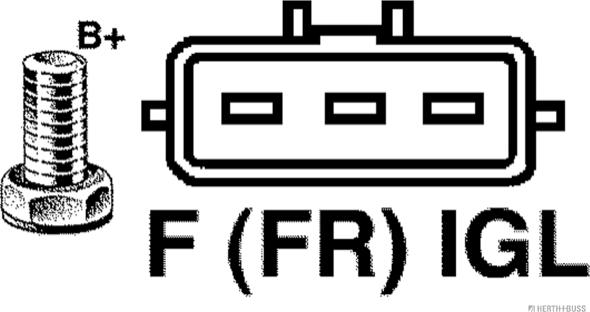 Herth+Buss Jakoparts J5114045 - Генератор vvparts.bg