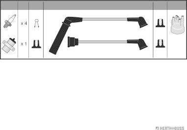 Herth+Buss Jakoparts J5380500 - Комплект запалителеи кабели vvparts.bg