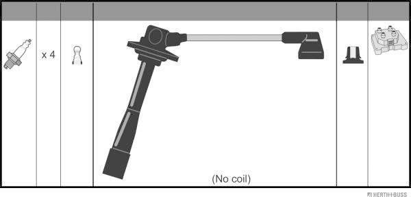 Herth+Buss Jakoparts J5383026 - Комплект запалителеи кабели vvparts.bg