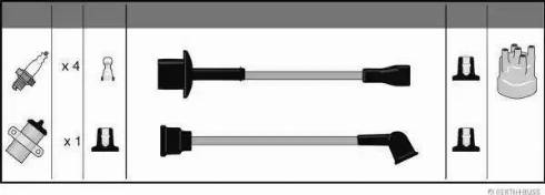 Herth+Buss Jakoparts J5382091 - Комплект запалителеи кабели vvparts.bg