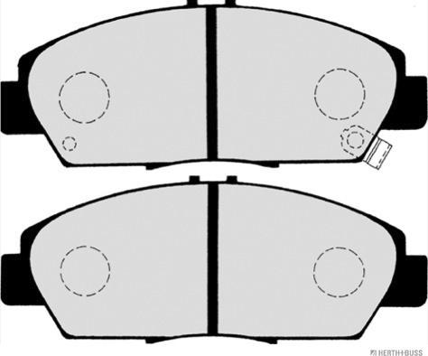 Herth+Buss Jakoparts J3604037 - Комплект спирачно феродо, дискови спирачки vvparts.bg