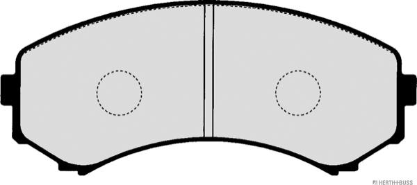 Herth+Buss Jakoparts J3605047 - Комплект спирачно феродо, дискови спирачки vvparts.bg