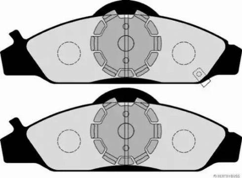 Herth+Buss Jakoparts J3600405 - Комплект спирачно феродо, дискови спирачки vvparts.bg