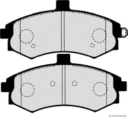 Herth+Buss Jakoparts J3600547 - Комплект спирачно феродо, дискови спирачки vvparts.bg