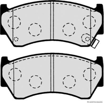 Herth+Buss Jakoparts J3601062 - Комплект спирачно феродо, дискови спирачки vvparts.bg