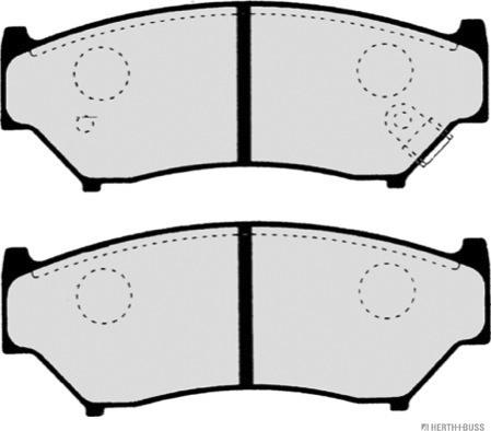 Herth+Buss Jakoparts J3608009 - Комплект спирачно феродо, дискови спирачки vvparts.bg