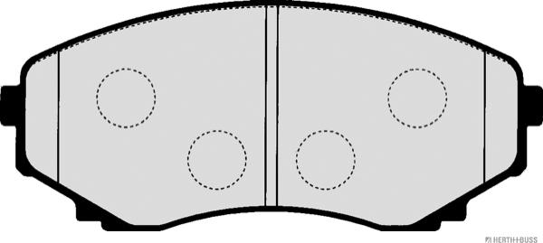 Herth+Buss Jakoparts J3603048 - Комплект спирачно феродо, дискови спирачки vvparts.bg