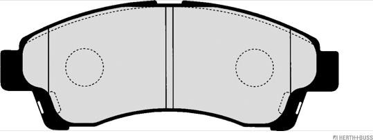 Herth+Buss Jakoparts J3603054 - Комплект спирачно феродо, дискови спирачки vvparts.bg