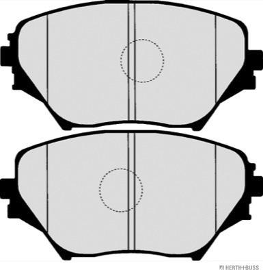 Herth+Buss Jakoparts J3602092 - Комплект спирачно феродо, дискови спирачки vvparts.bg