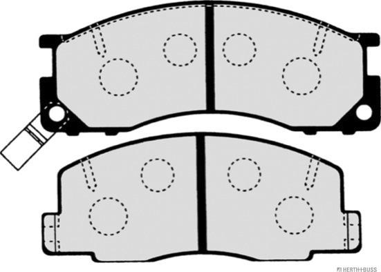 Herth+Buss Jakoparts J3602050 - Комплект спирачно феродо, дискови спирачки vvparts.bg