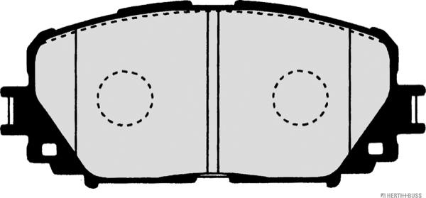 Herth+Buss Jakoparts J3602127 - Комплект спирачно феродо, дискови спирачки vvparts.bg