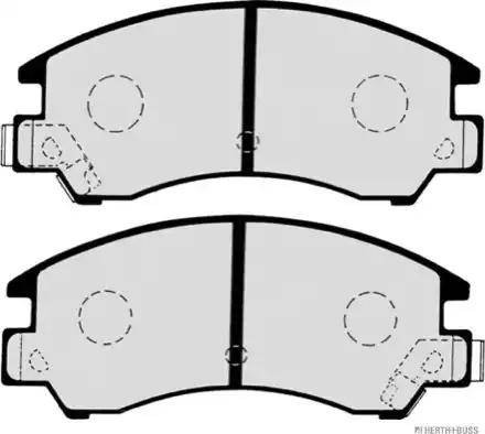 Herth+Buss Jakoparts J3607003 - Комплект спирачно феродо, дискови спирачки vvparts.bg