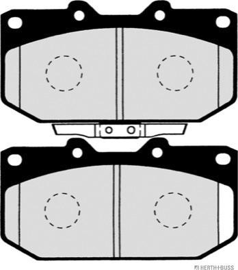 Herth+Buss Jakoparts J3607019 - Комплект спирачно феродо, дискови спирачки vvparts.bg