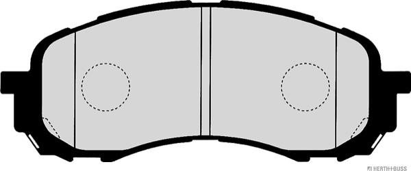 Herth+Buss Jakoparts J3607014 - Комплект спирачно феродо, дискови спирачки vvparts.bg