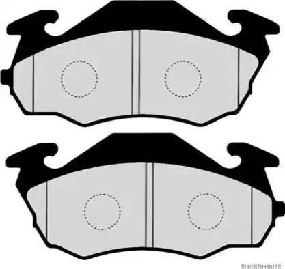 DJ Parts BP1831 - Комплект спирачно феродо, дискови спирачки vvparts.bg