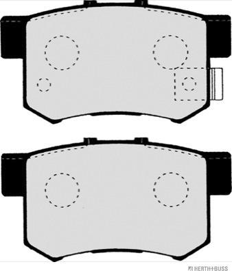 Herth+Buss Jakoparts J3614009 - Комплект спирачно феродо, дискови спирачки vvparts.bg