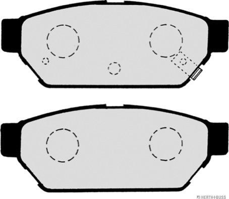 Herth+Buss Jakoparts J3615004 - Комплект спирачно феродо, дискови спирачки vvparts.bg