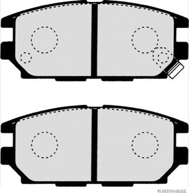 Herth+Buss Jakoparts J3615007 - Комплект спирачно феродо, дискови спирачки vvparts.bg