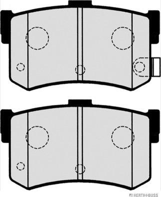Herth+Buss Jakoparts J3610502 - Комплект спирачно феродо, дискови спирачки vvparts.bg