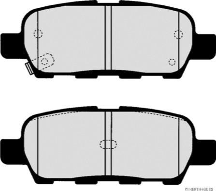 Herth+Buss Jakoparts J3611044 - Комплект спирачно феродо, дискови спирачки vvparts.bg