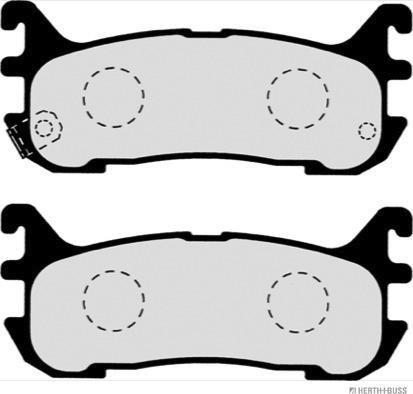 Herth+Buss Jakoparts J3613011 - Комплект спирачно феродо, дискови спирачки vvparts.bg