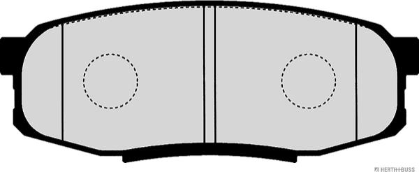 Herth+Buss Jakoparts J3612038 - Комплект спирачно феродо, дискови спирачки vvparts.bg