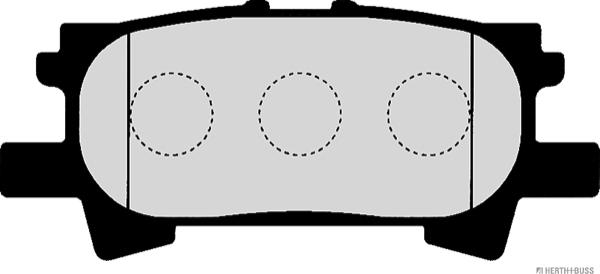 Herth+Buss Jakoparts J3612037 - Комплект спирачно феродо, дискови спирачки vvparts.bg